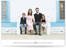 Classic New Year New Year Photo Cards