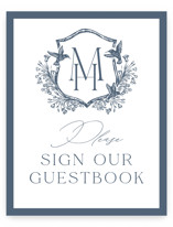 Hummingbird Botanicals Reception Signs