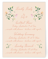 spring draped garland Multi-Event RSVP Cards