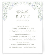 Delicate Vines Multi-Event RSVP Cards