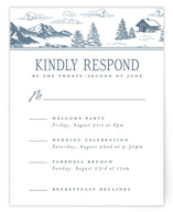 Aspen Toile Multi-Event RSVP Cards