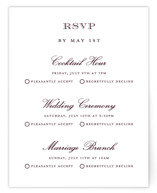 Engraved names Multi-Event RSVP Cards