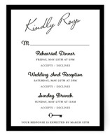 Hotel Multi-Event RSVP Cards
