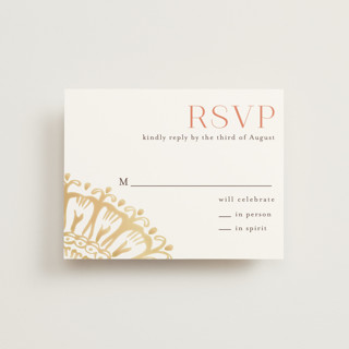 Modern Mehndi RSVP Cards