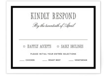 Formal Minimalist RSVP Cards