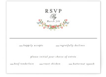 Monogramed RSVP Cards