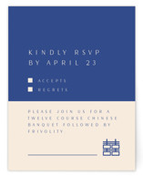 two toned RSVP Cards