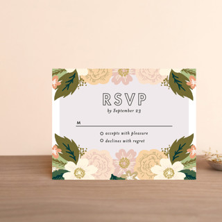 Classic Floral RSVP Cards