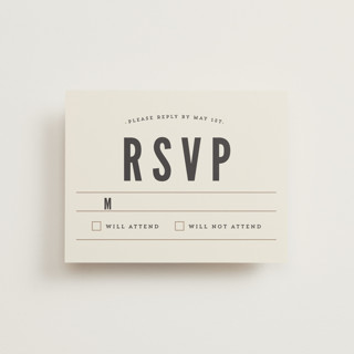 Classic Type RSVP Cards