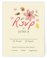 Romantic Tropical Wedding RSVP Cards