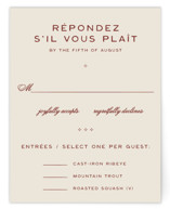 Rose Ink RSVP Cards
