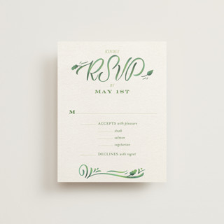 Growing Ampersand RSVP Cards