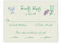 tablescape drawing RSVP Cards