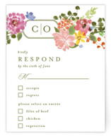 Garland Monogram RSVP Cards