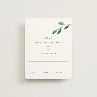 Spring Wildflowers RSVP Cards
