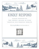 Aspen Toile RSVP Online Enclosure Cards