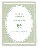 Summer Linen RSVP Online Enclosure Cards