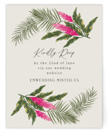Tropical garden RSVP Online Enclosure Cards