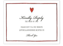 Two Hearts RSVP Online Enclosure Cards