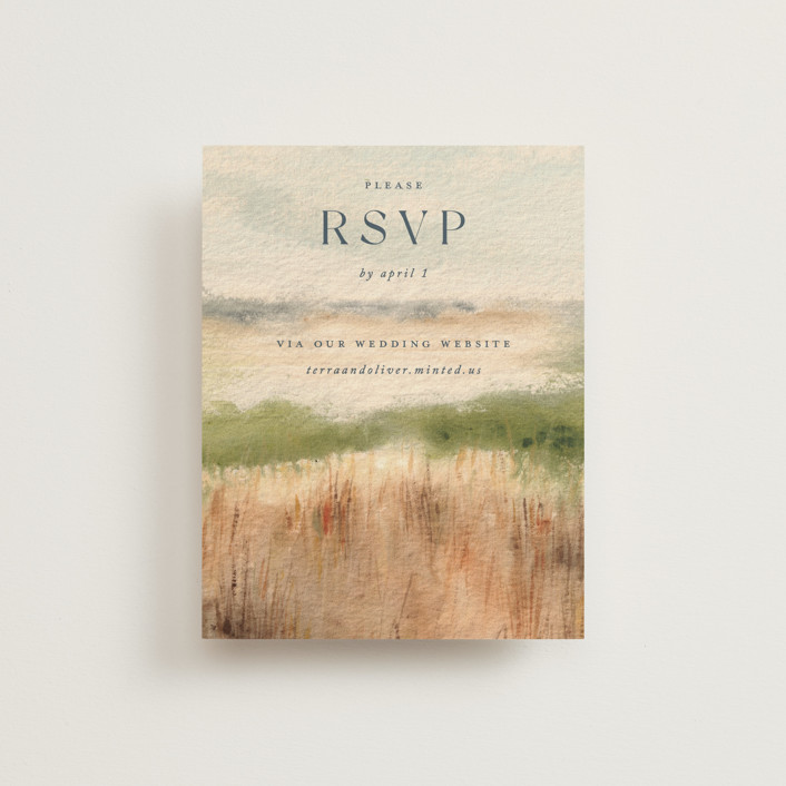 Bluestem Fields RSVP Online Enclosure Cards by Holly Minted
