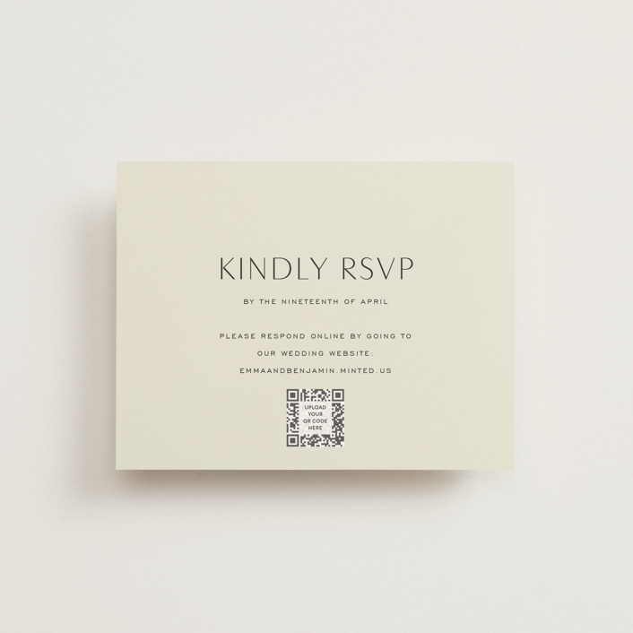 Glide RSVP Online Enclosure Cards by Jennifer Postorino Minted