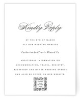 Classically Elegant RSVP Online Enclosure Cards