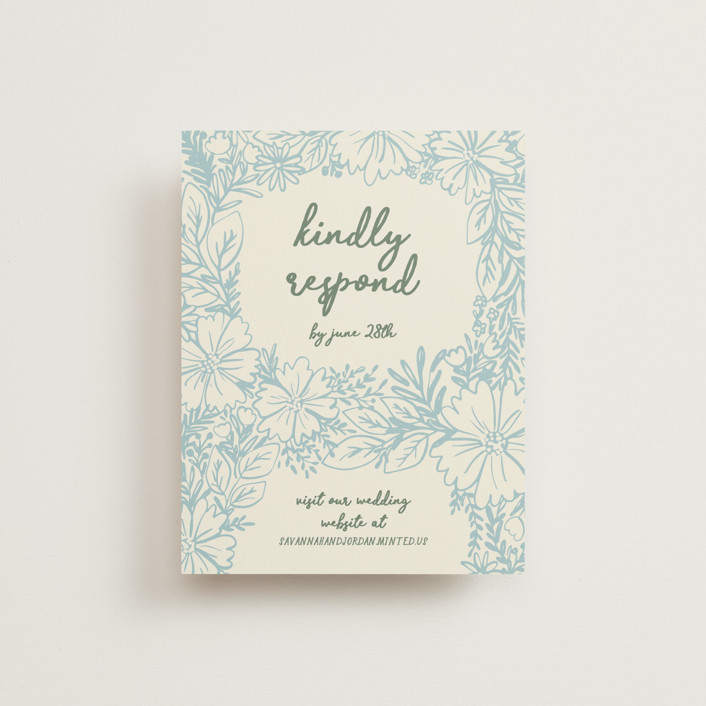 Bloom RSVP Online Enclosure Cards by Kelly Ambrose Minted