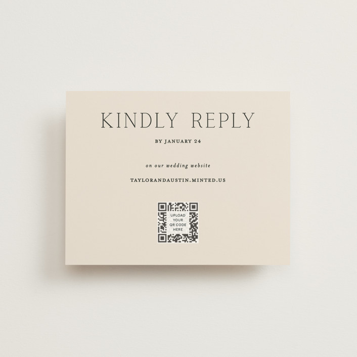 In Love RSVP Online Enclosure Cards by Vanessa Doyle Minted