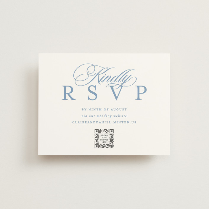 Aristocratic RSVP Online Enclosure Cards by Creo Study Minted