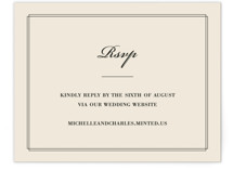 Uptown Formal RSVP Online Enclosure Cards