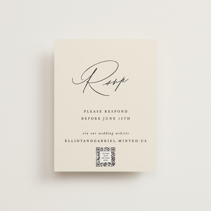 Scripted Names RSVP Online Enclosure Cards by Hooray Creative Minted