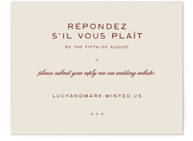 Rose Ink RSVP Online Enclosure Cards