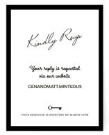 Hotel RSVP Online Enclosure Cards