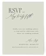Scripted Initials RSVP Online Enclosure Cards