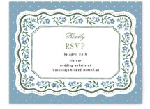 Sweet Vintage RSVP Online Enclosure Cards