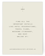 Nonnette RSVP Online Enclosure Cards