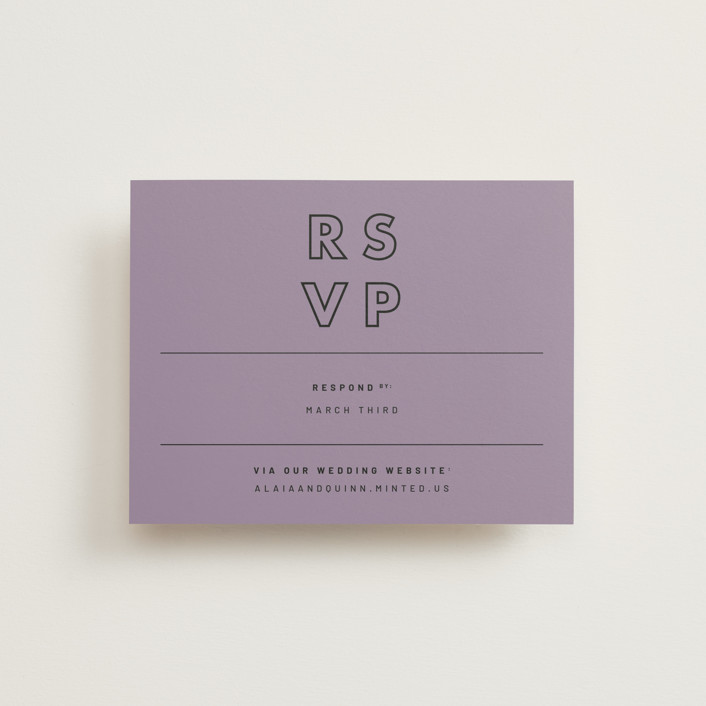 Alaia RSVP Online Enclosure Cards by Blustery August | Minted