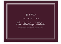 Engraved names RSVP Online Enclosure Cards