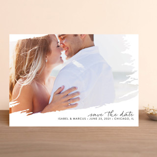 Brushed Retired Save The Date Cards