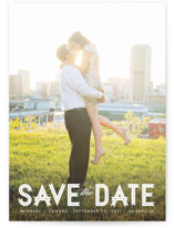 Modern Ribbon Retired Save The Date Cards