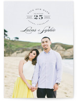 modern classic Retired Save The Date Cards