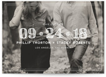 Modern Romance Retired Save The Date Cards
