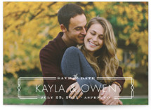 Vintage Frame Retired Save The Date Cards