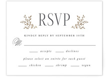 Enchanted Foil-Pressed RSVP Cards