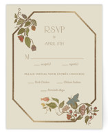 Radiant Botany Foil-Pressed RSVP Cards