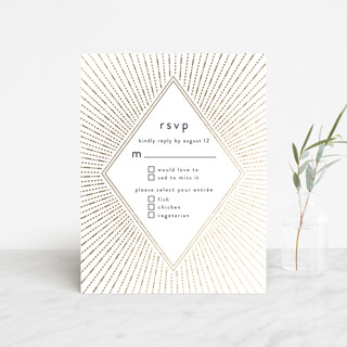 Apache Foil-Pressed RSVP Cards