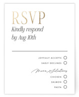 Magazine Foil-Pressed RSVP Cards