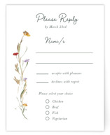 Coastal Bloom Foil-Pressed RSVP Cards