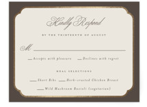 Foil-Pressed RSVP Cards