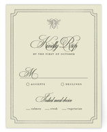Honeybee Foil-Pressed RSVP Cards